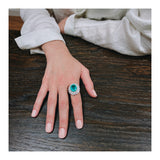 Emerald and Diamond 14K Gold Ring
