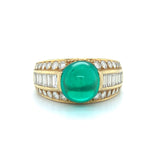 Emerald and Diamond 18K Gold Ring by Tiffany & Co.