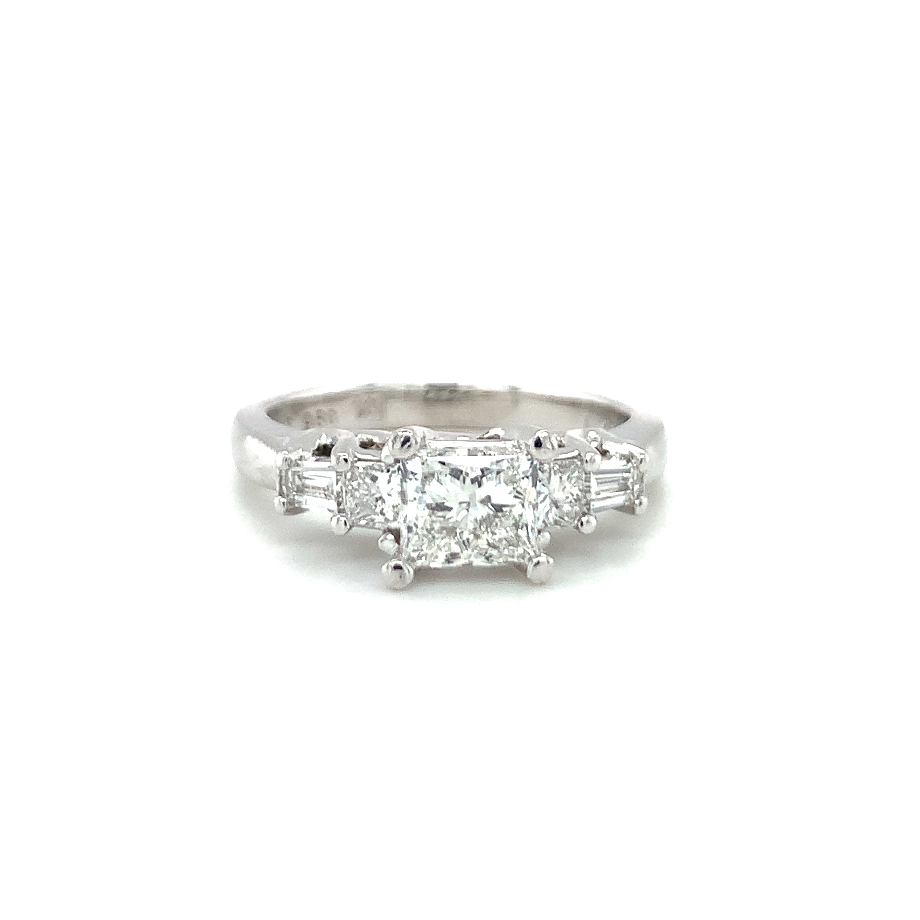 GIA Certified 1.02 Carat Diamond Platinum Engagement Ring