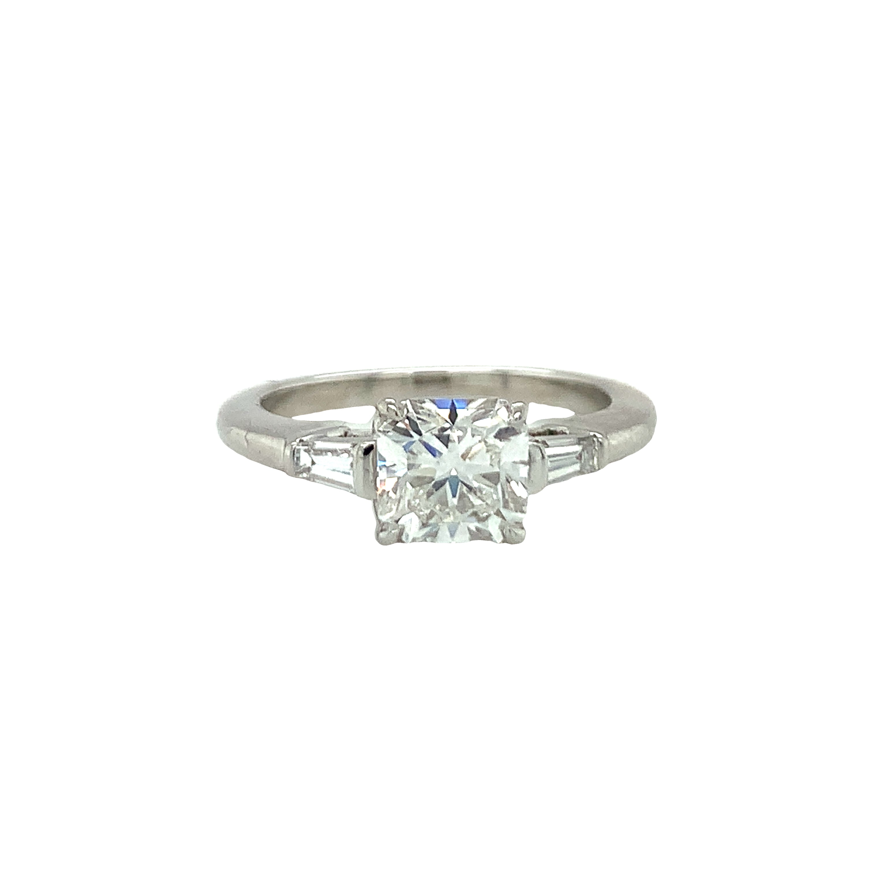 GIA Certified 1.03 Carat Diamond Platinum Engagement Ring by Tiffany & Co.