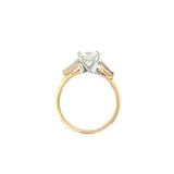 GIA Certified 1.22 Carat Diamond 14K Yellow Gold Engagement Ring