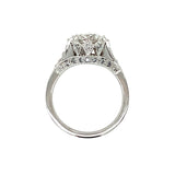 GIA Certified 1.26 Carat Diamond 18K White Gold Engagement Ring