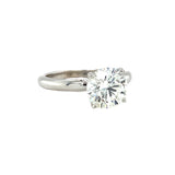 GIA Certified 1.63 Carat Diamond White Gold Engagement Ring
