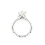 GIA Certified 1.63 Carat Diamond White Gold Engagement Ring