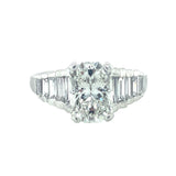 GIA Certified 1.79 Carat Diamond Platinum Engagement Ring