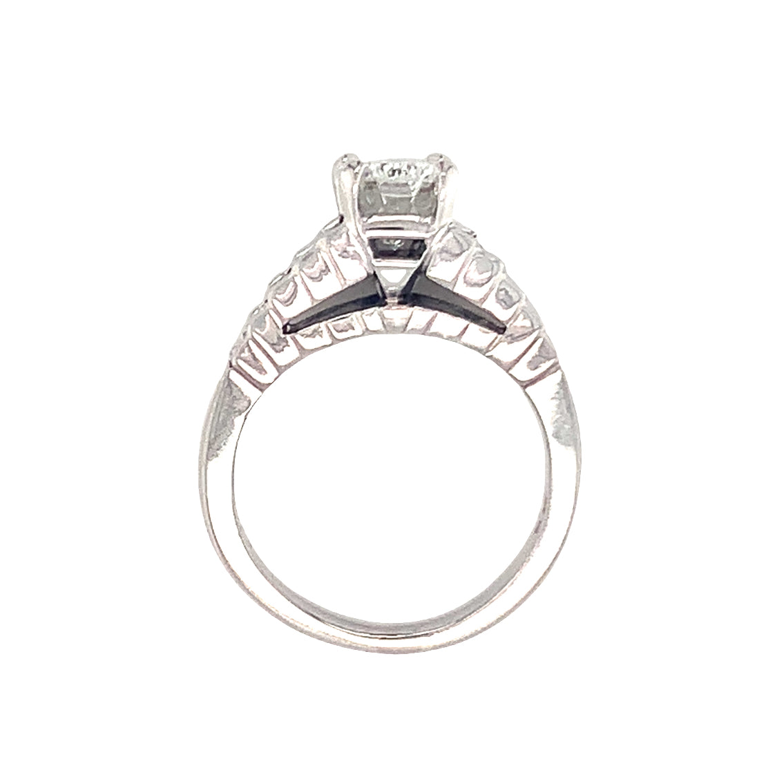 GIA Certified 1.79 Carat Diamond Platinum Engagement Ring