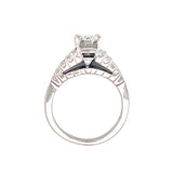 GIA Certified 1.79 Carat Diamond Platinum Engagement Ring