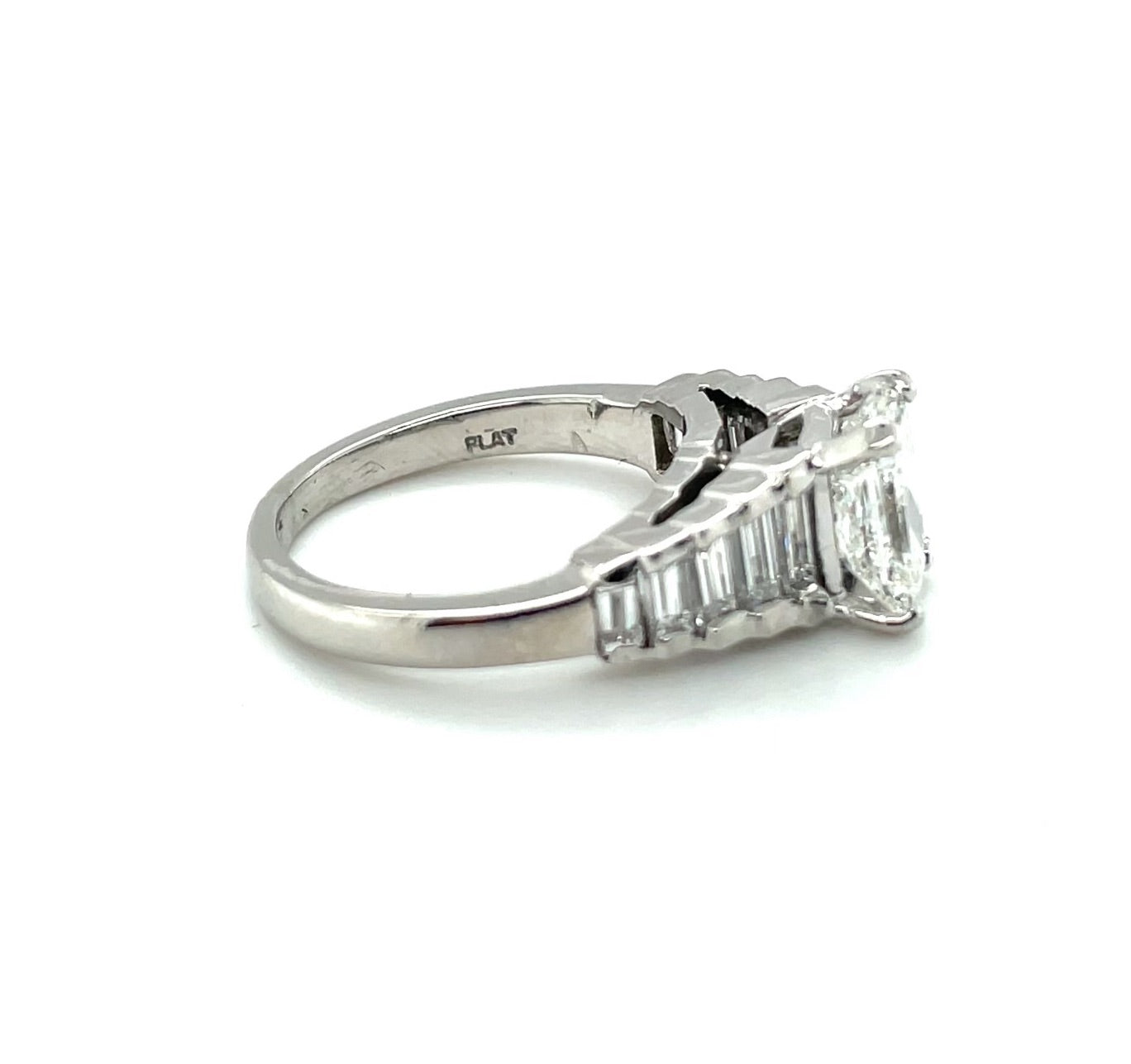 GIA Certified 1.79 Carat Diamond Platinum Engagement Ring