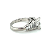 GIA Certified 1.79 Carat Diamond Platinum Engagement Ring