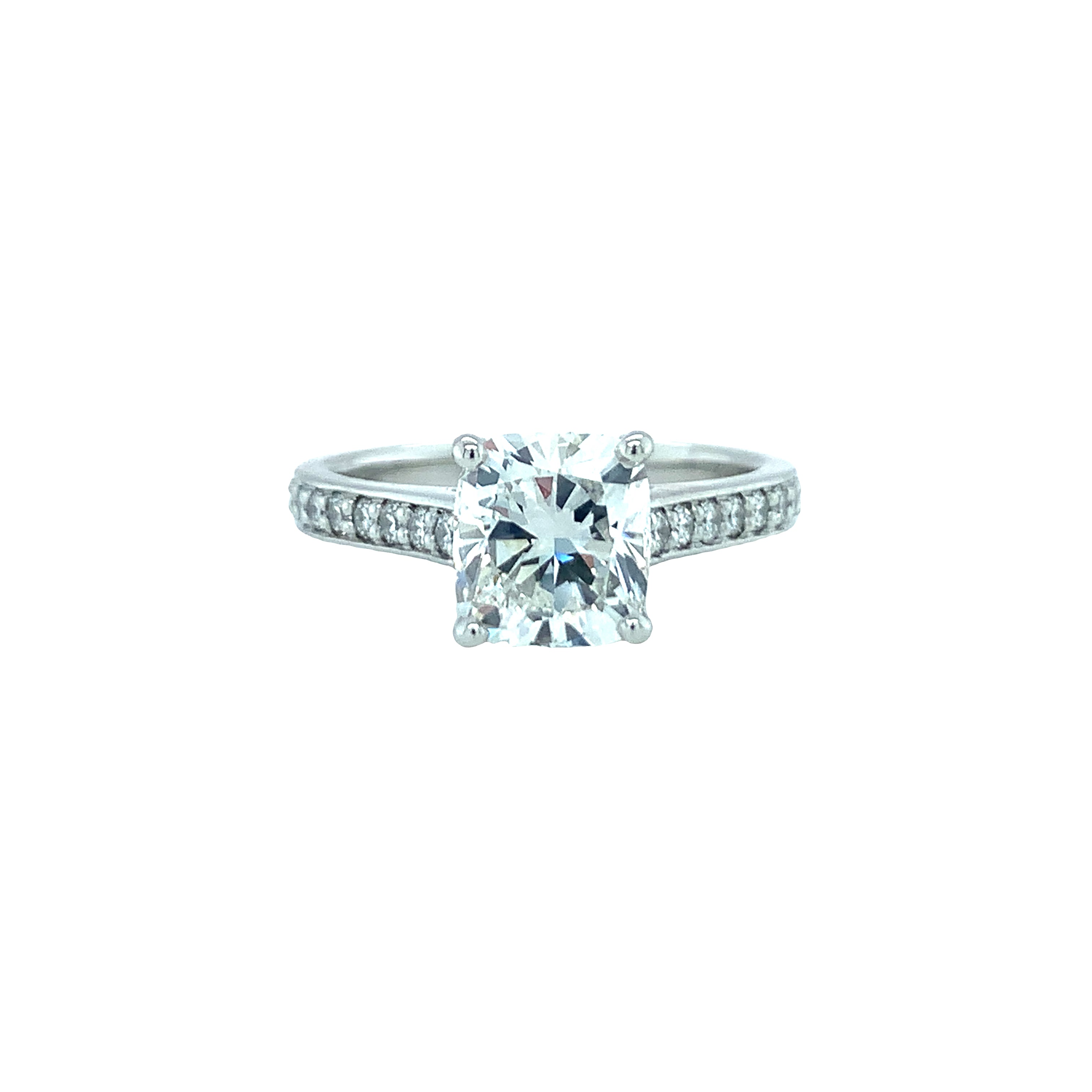 GIA Certified 1.81 Carat Diamond Platinum Engagement Ring