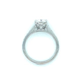 GIA Certified 1.81 Carat Diamond Platinum Engagement Ring