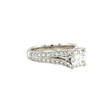 GIA Certified 1 Carat Diamond Platinum Engagement Ring