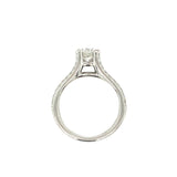 GIA Certified 1 Carat Diamond Platinum Engagement Ring