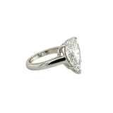 GIA Certified 5.31 Carat Diamond Platinum Engagement Ring