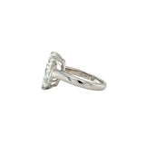 GIA Certified 5.31 Carat Diamond Platinum Engagement Ring