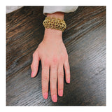 Geometric Link Bracelet in 18k Yellow Gold, circa 1960s