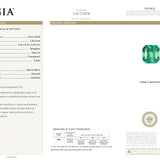 Gia Certified 3.20 Ct. Colombian Emerald and Diamond Platinum Ring