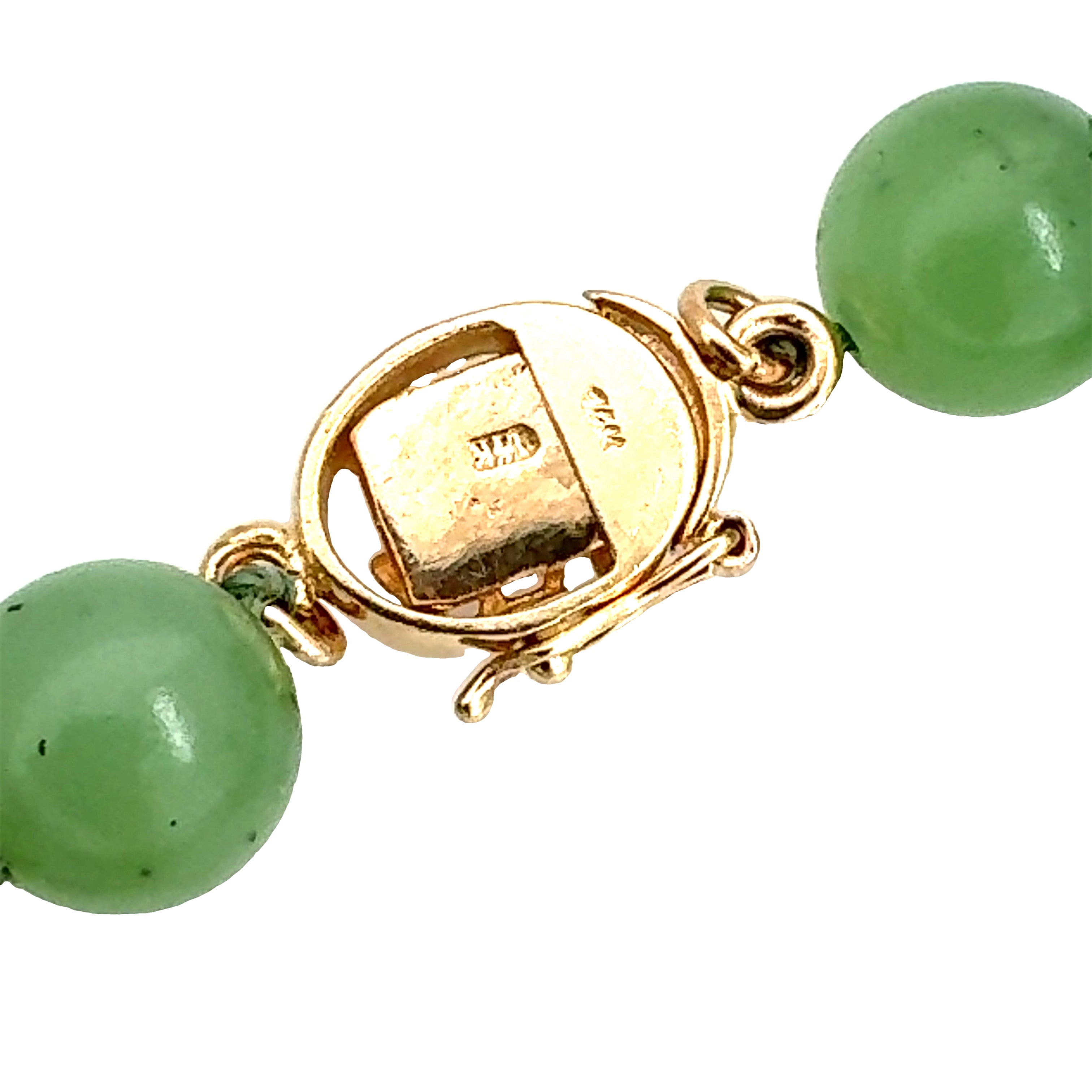 Green Jade Bead Necklace