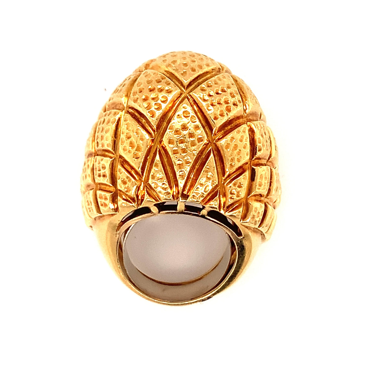 Immense 22K Yellow Gold Dome Ring, circa 1960s