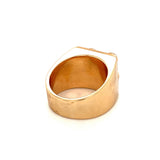 Jade and Ruby 18K Yellow Gold Ring, circa 1940s