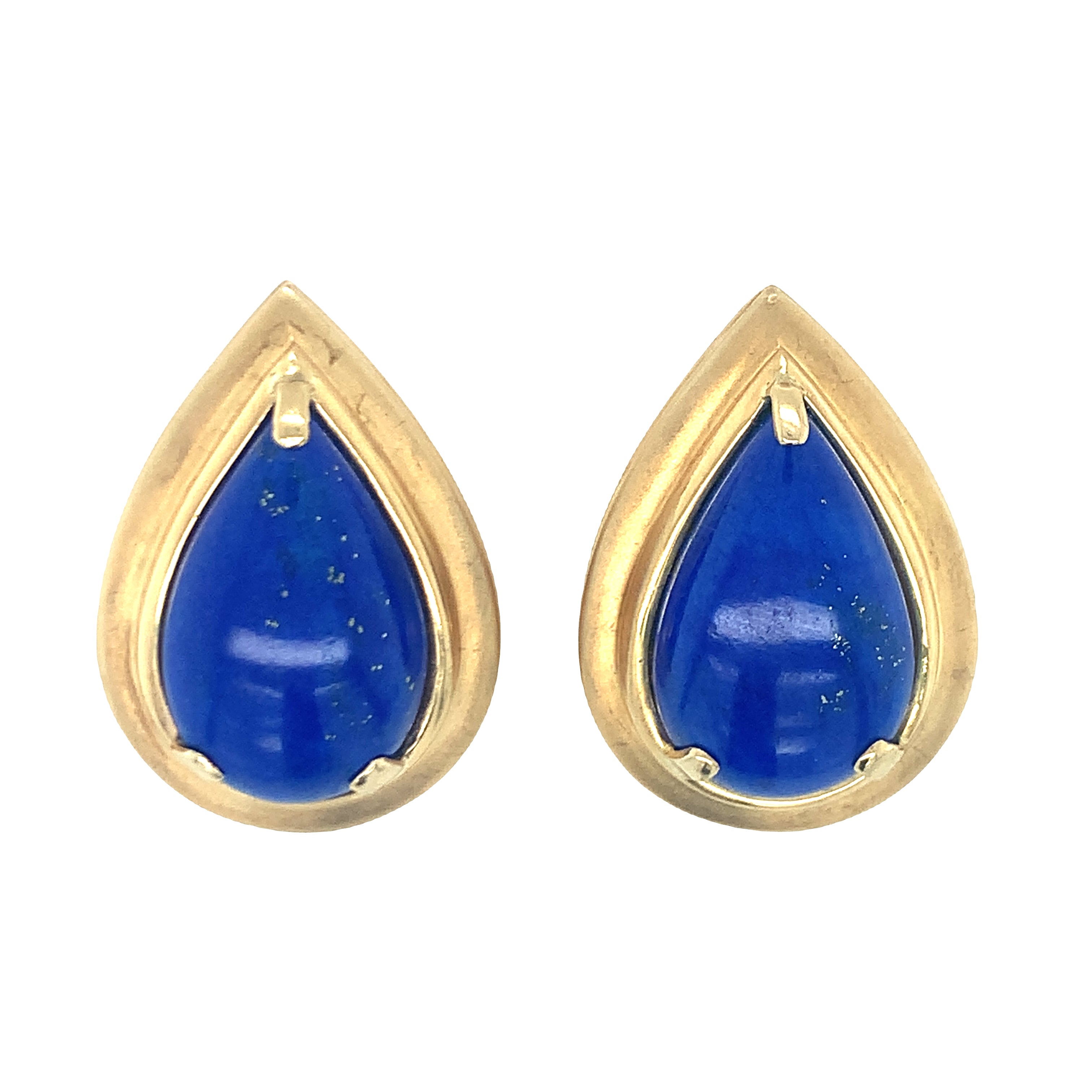 Lapis Lazuli 18K Yellow Gold Earrings