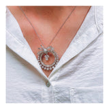 Mid-Century Diamond Platinum Circular Pendant