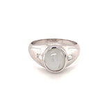 Mid-Century Star, Sapphire 14K White Gold Ring, Circa 1950s