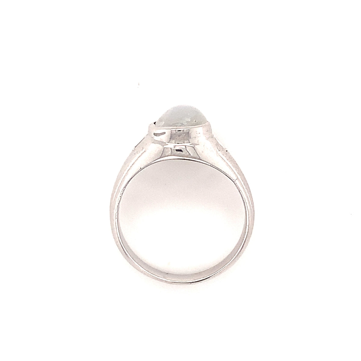 Mid-Century Star, Sapphire 14K White Gold Ring, Circa 1950s