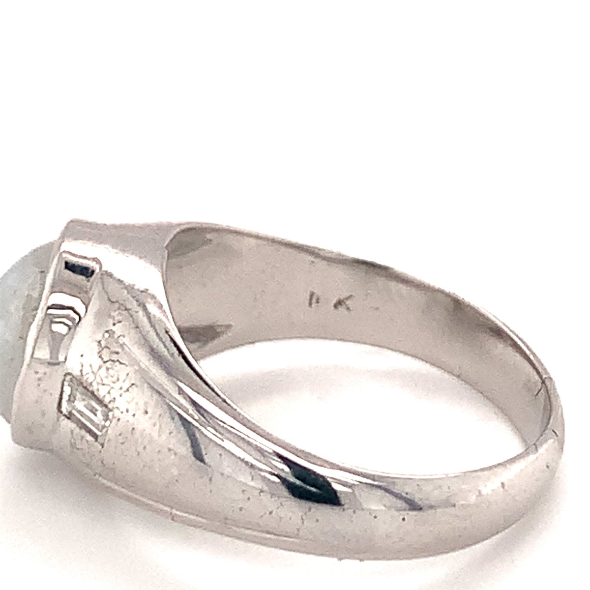Mid-Century Star, Sapphire 14K White Gold Ring, Circa 1950s