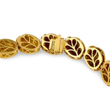 Shell Link 18K Yellow Gold Necklace by Hammerman Brothers