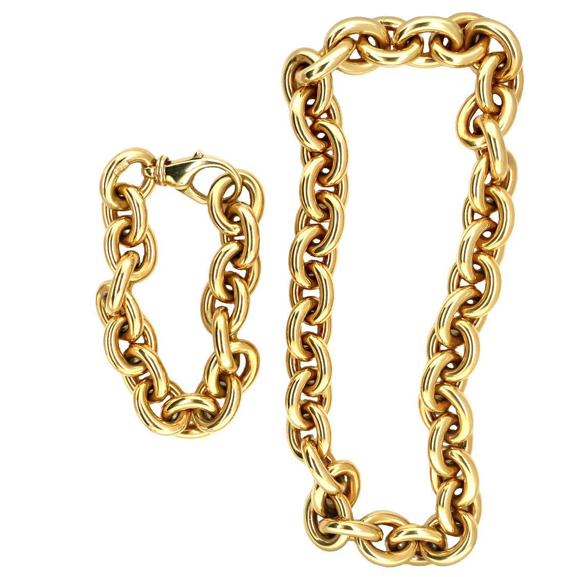Oval Link 18K Gold Necklace / Bracelet