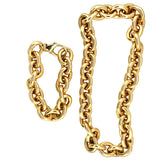 Oval Link 18K Gold Necklace / Bracelet