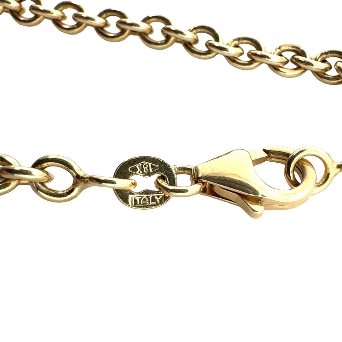 18K Gold Diamond Medallion Pendant / Necklace
