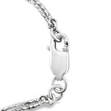 Multi-Color Sapphire and Diamond 18K White Gold Pendant, circa 1980s