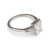 GIA Certified 2.09 Carat Diamond Platinum Engagement Ring