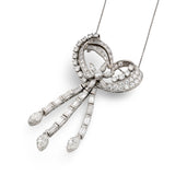 Diamond Platinum Pendant, circa 1950s