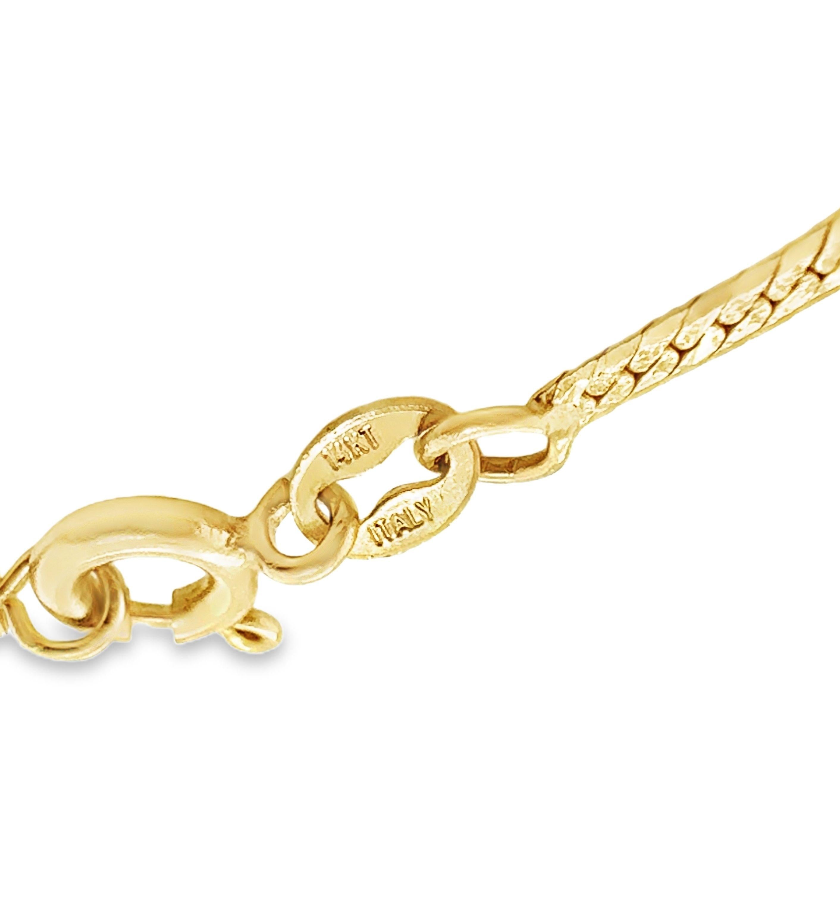 18K YELLOW GOLD CRYSTAL QUARTZ "PISCES" ZODIAC SIGN PENDANT