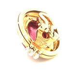Pink Tourmaline 18K Yellow Gold Earclips