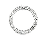 14K White Gold Diamond Eternity Band with Single Cut Diamonds and