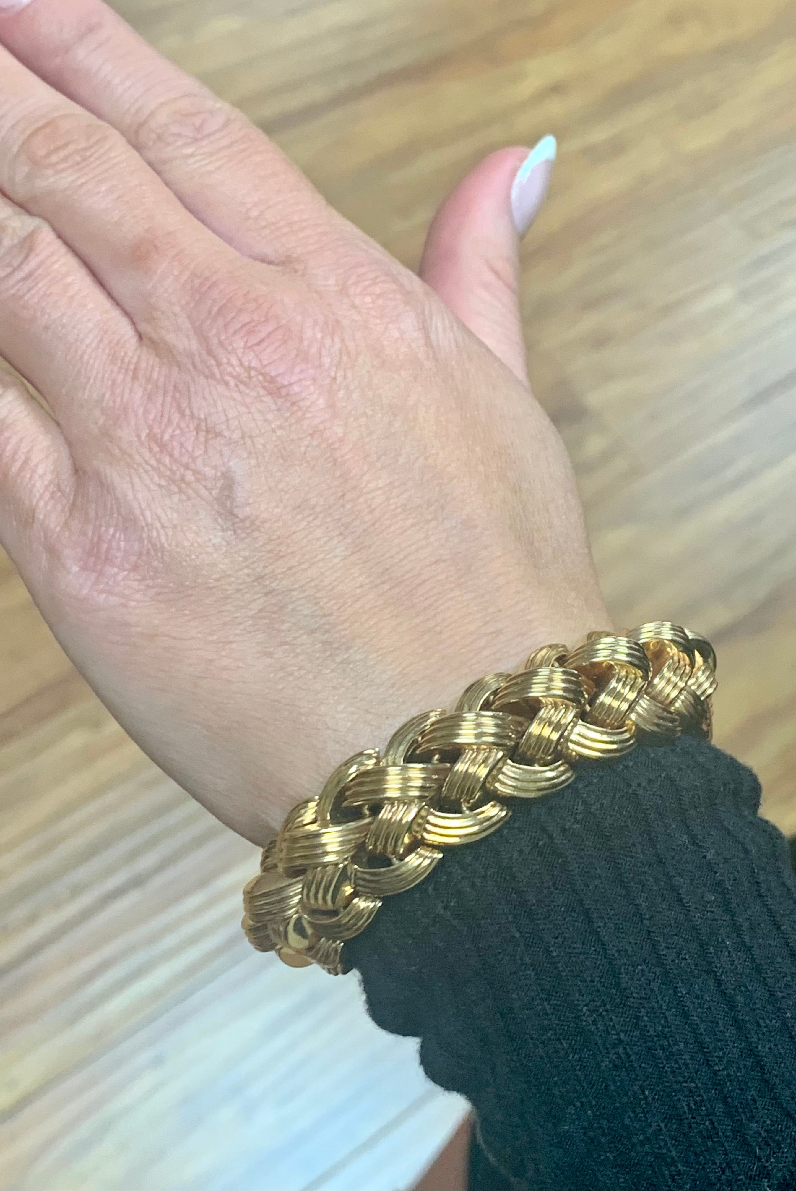 Retro 14k Rose Gold Bracelet, circa 1940s