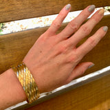 Retro 18k Tri-Color Gold Bracelet, circa 1940s