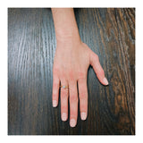 Retro Diamond Engagement Yellow Gold Ring