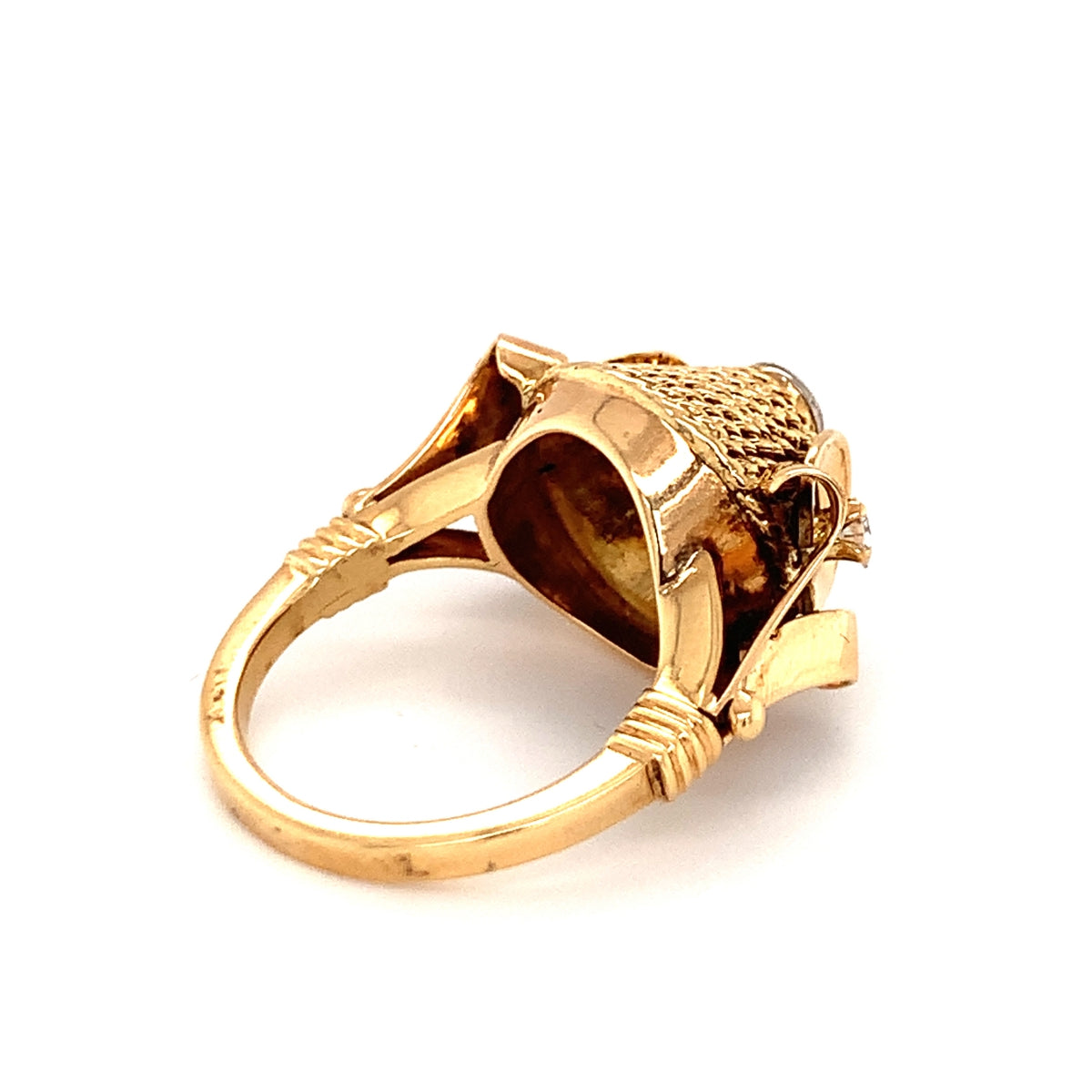Retro Diamond Gold Ring, circa 1940s