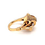Retro Diamond Gold Ring, circa 1940s