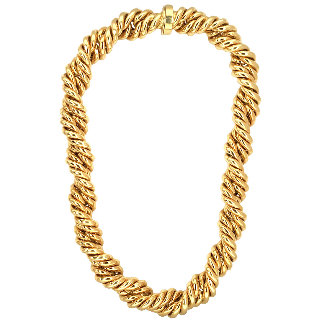 Rope Twist 18K Yellow Gold Necklace