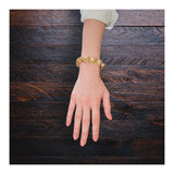 Shell Link 18K Yellow Gold Bracelet by Hammerman Brothers