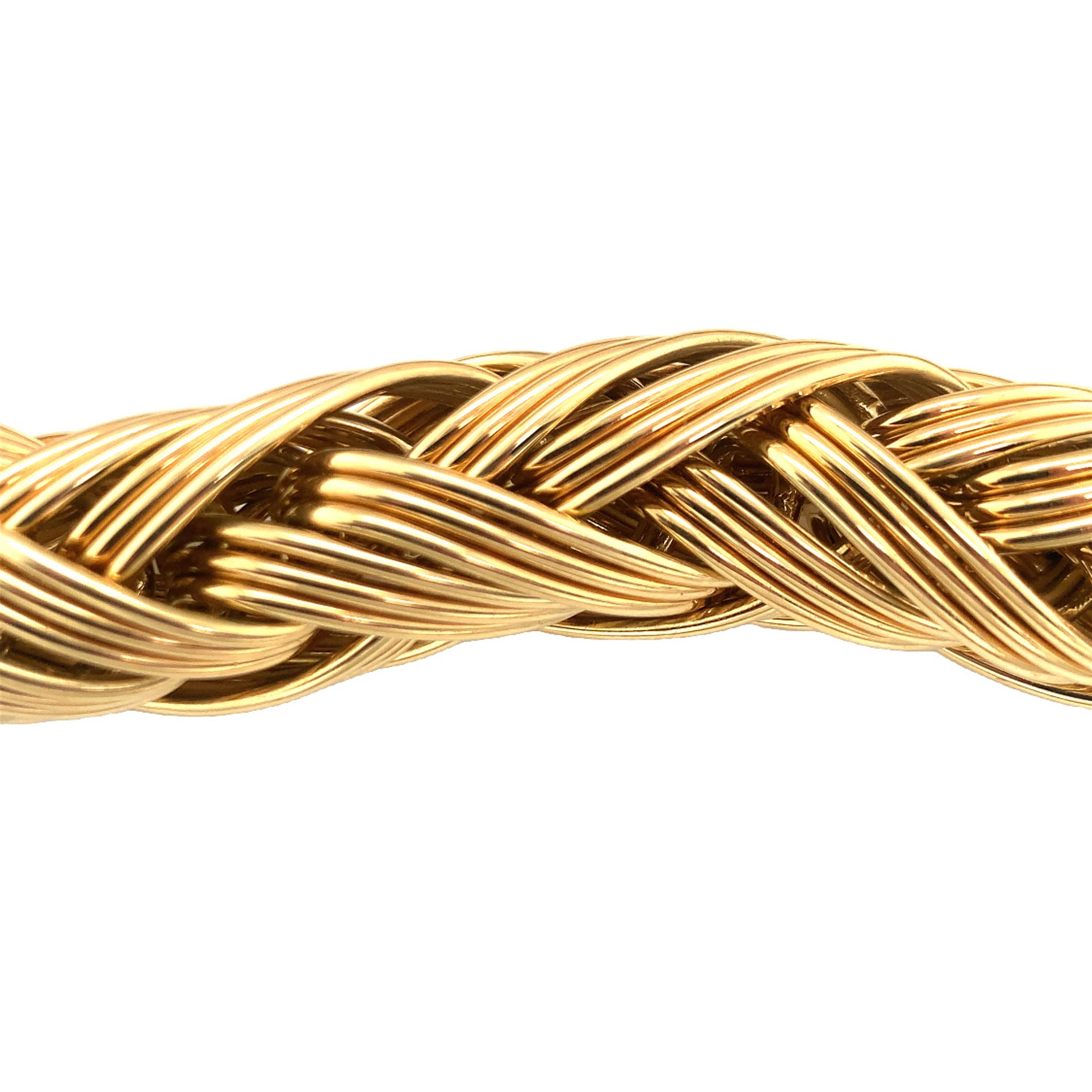 Woven Link 18K Yellow Gold Necklace