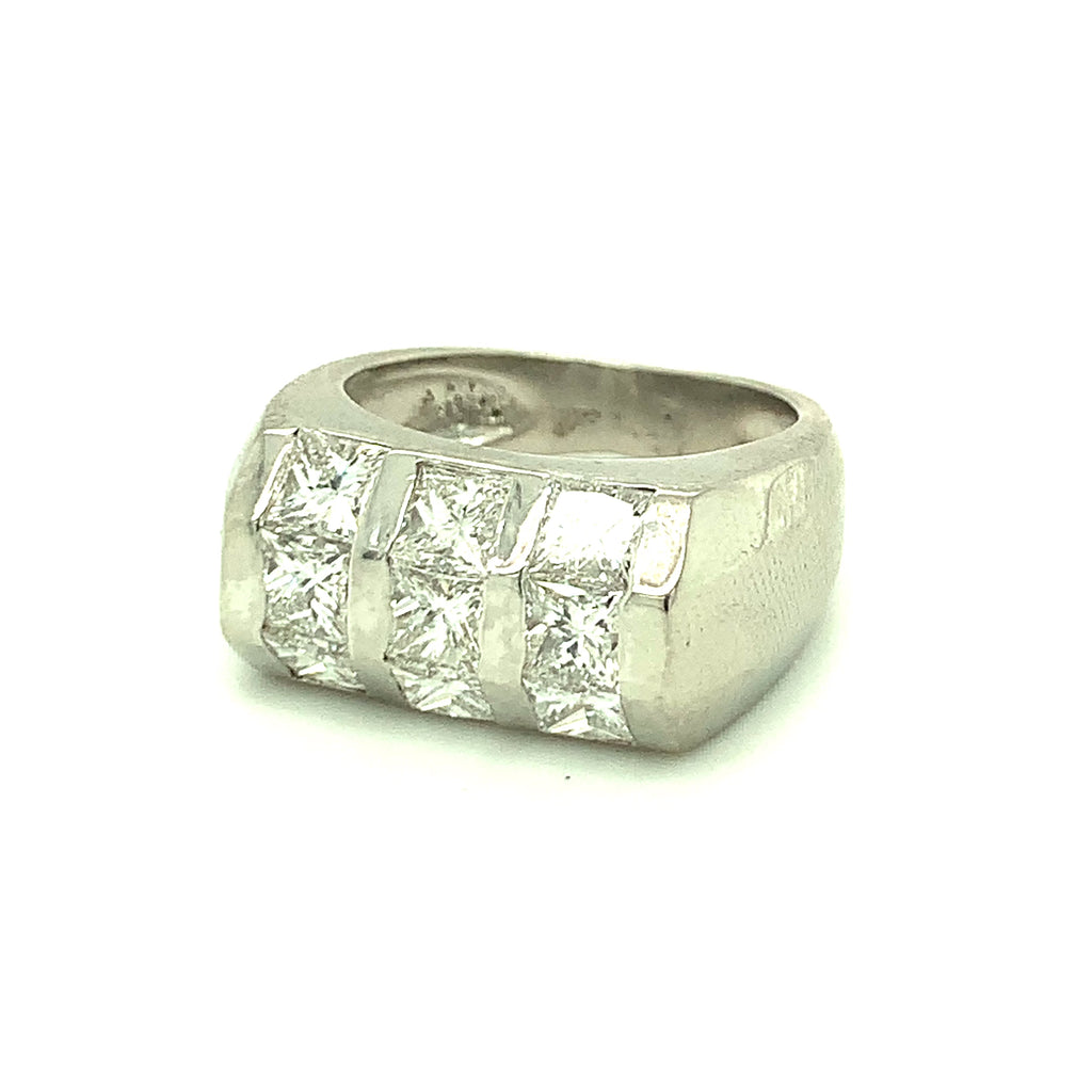 Diamond Platinum Band Ring