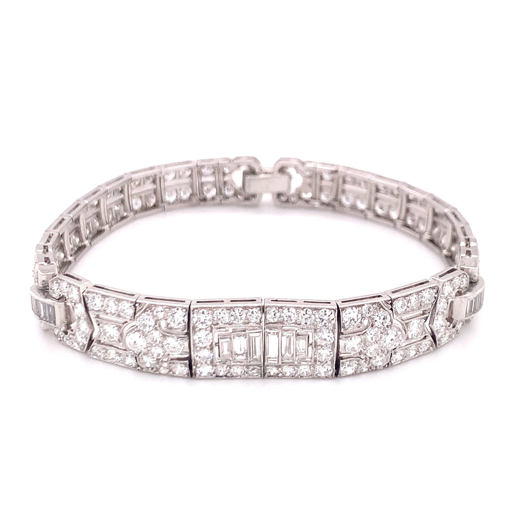 Art Deco Diamond Platinum Bracelet, circa 1920s