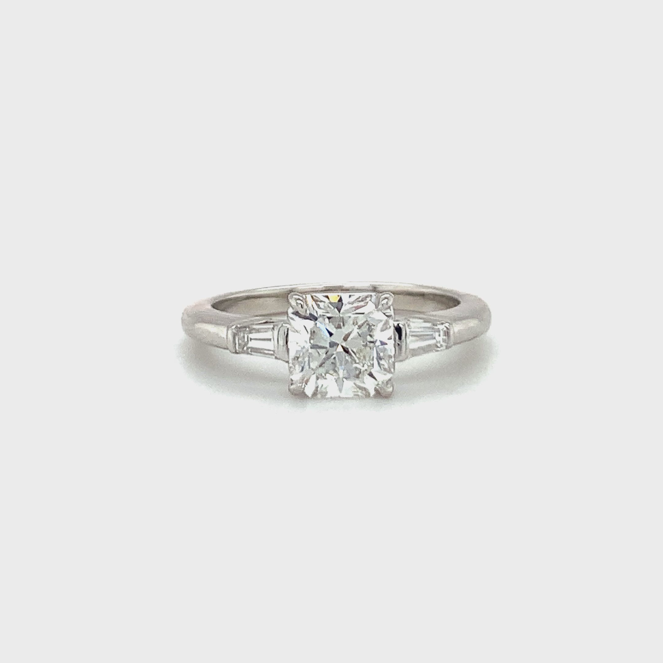 GIA Certified 1.03 Carat Diamond Platinum Engagement Ring by Tiffany & Co.